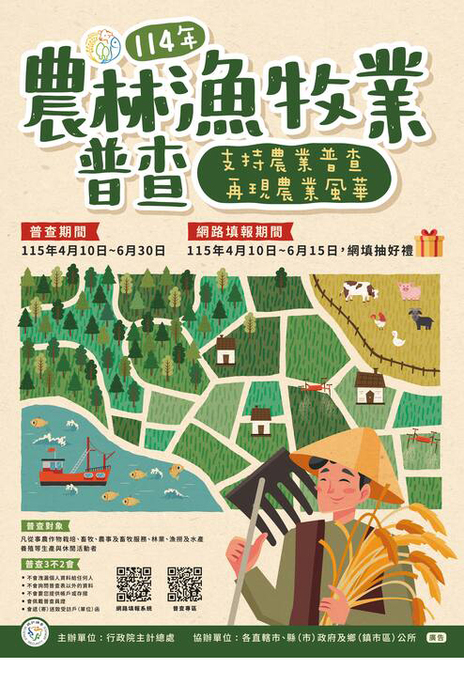 114年農林漁牧普查海報
